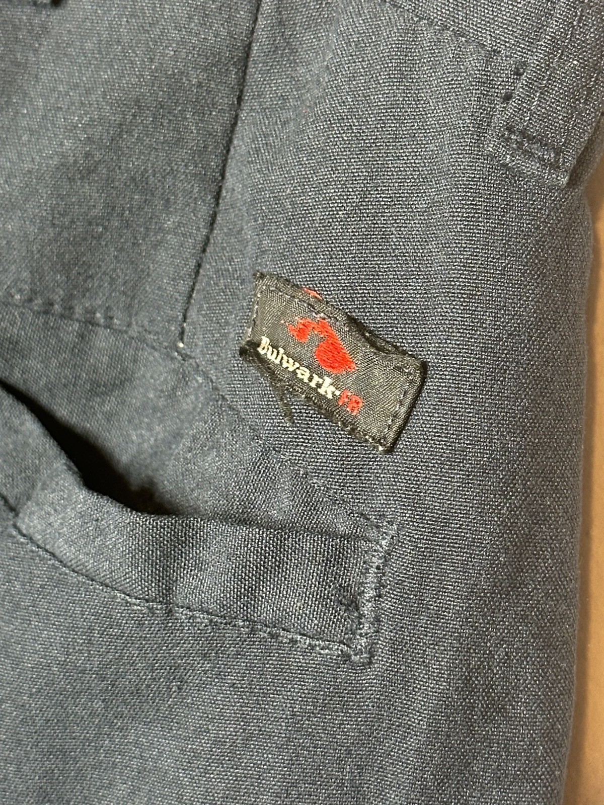 Bulwark FR Flame Resistant Work Pants Men 34 Navy Blue Industrial Safety Utility