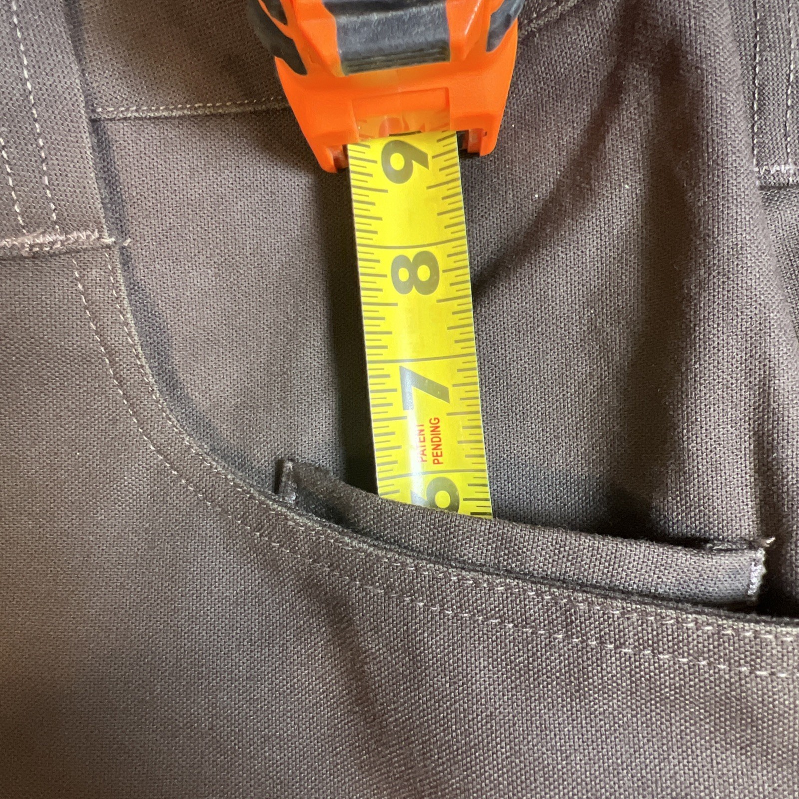 1620 Single Knee Utility Work Pant 46×30 Brown Cordura Stretch Canvas USA Made
