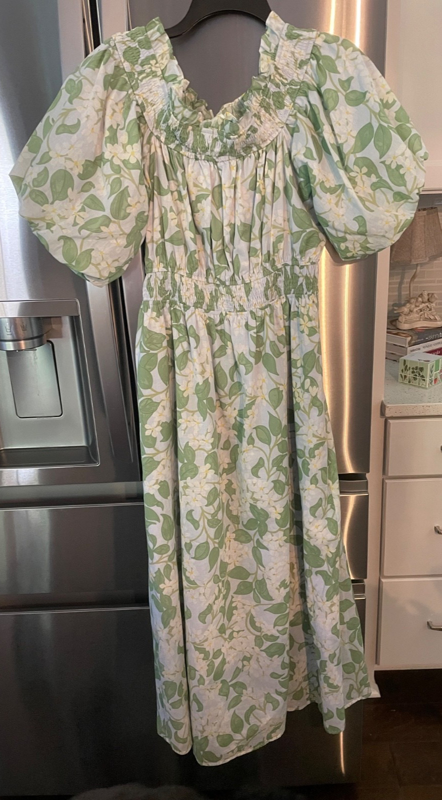 Sugarlips Kiany Floral Magna Town Maxi Dress in Lt-Blue-Green Size M – NWT