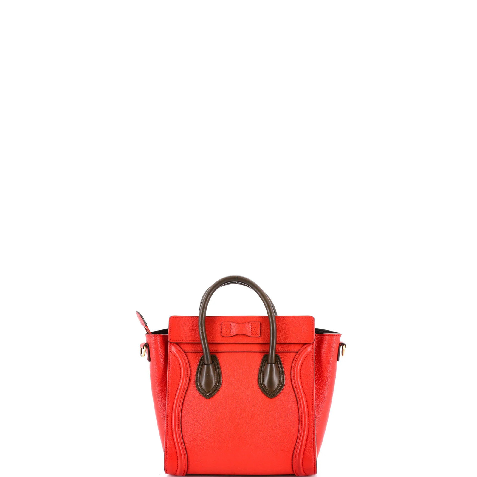 Celine Bicolor Luggage Bag Grainy Leather Nano