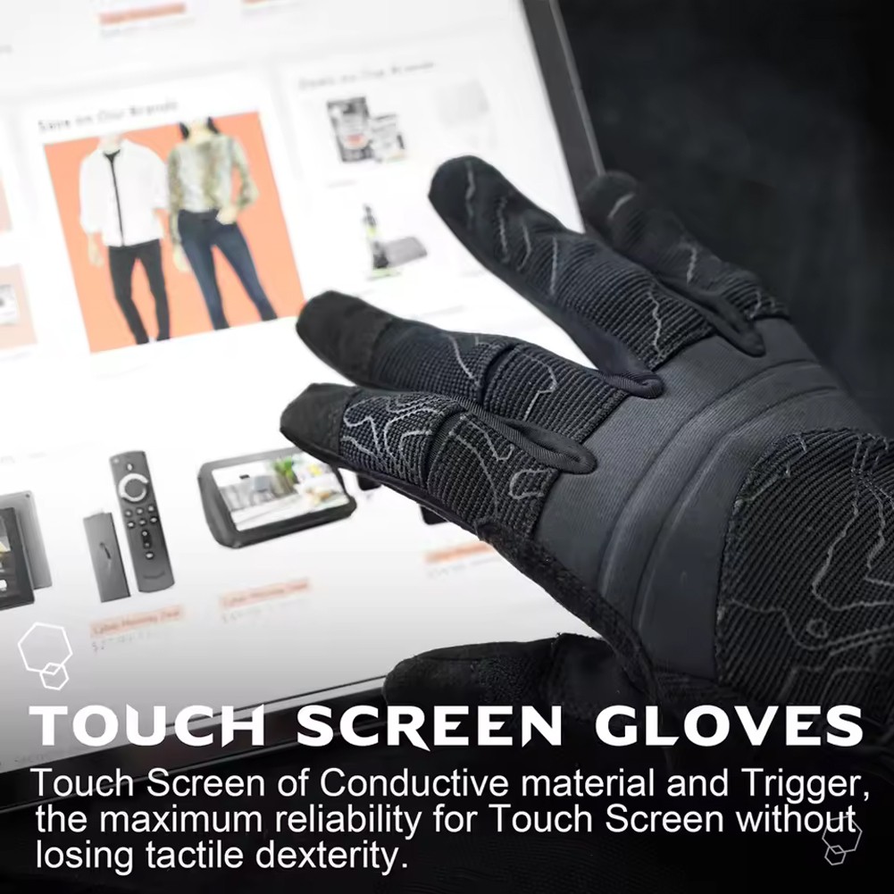 Men Cycling Gloves Tactical Touch Screen Breathable Hunting Bicycle Riding Glove