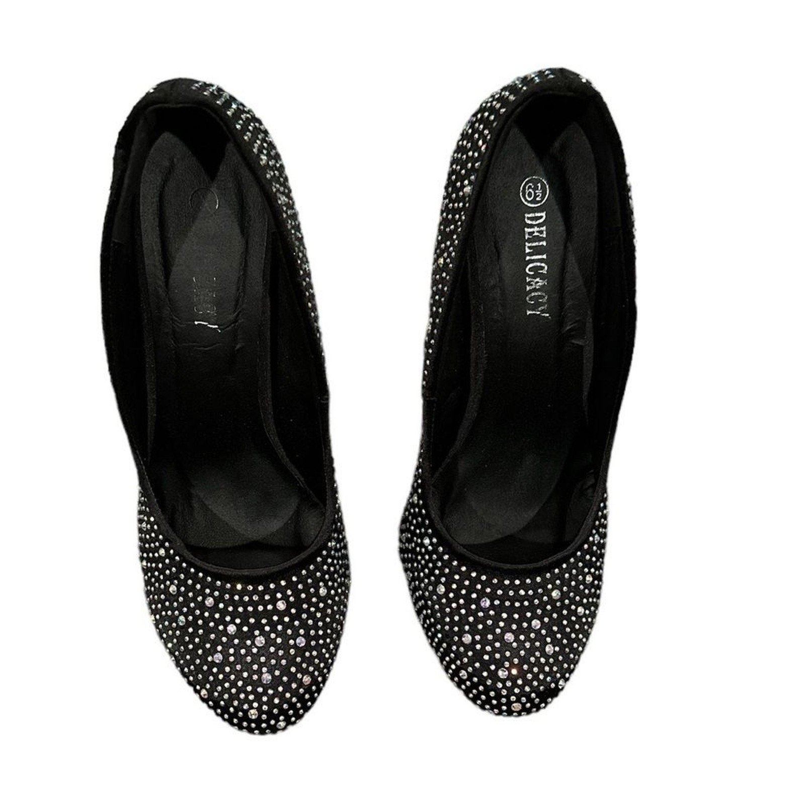 DELICACY DELUXY PLATFORM STILETTO BLING SHOES 6.5