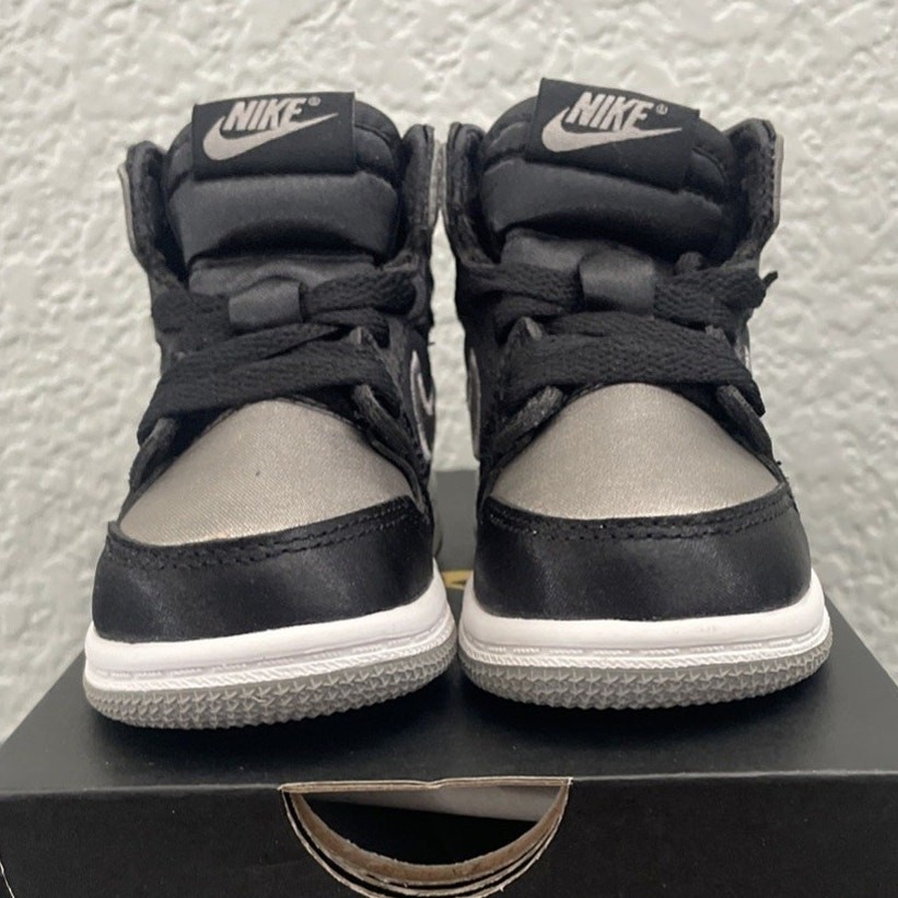 Air Jordan 1 Retro High OG TD 5C Satin Black/Grey FD5305-010 NEW