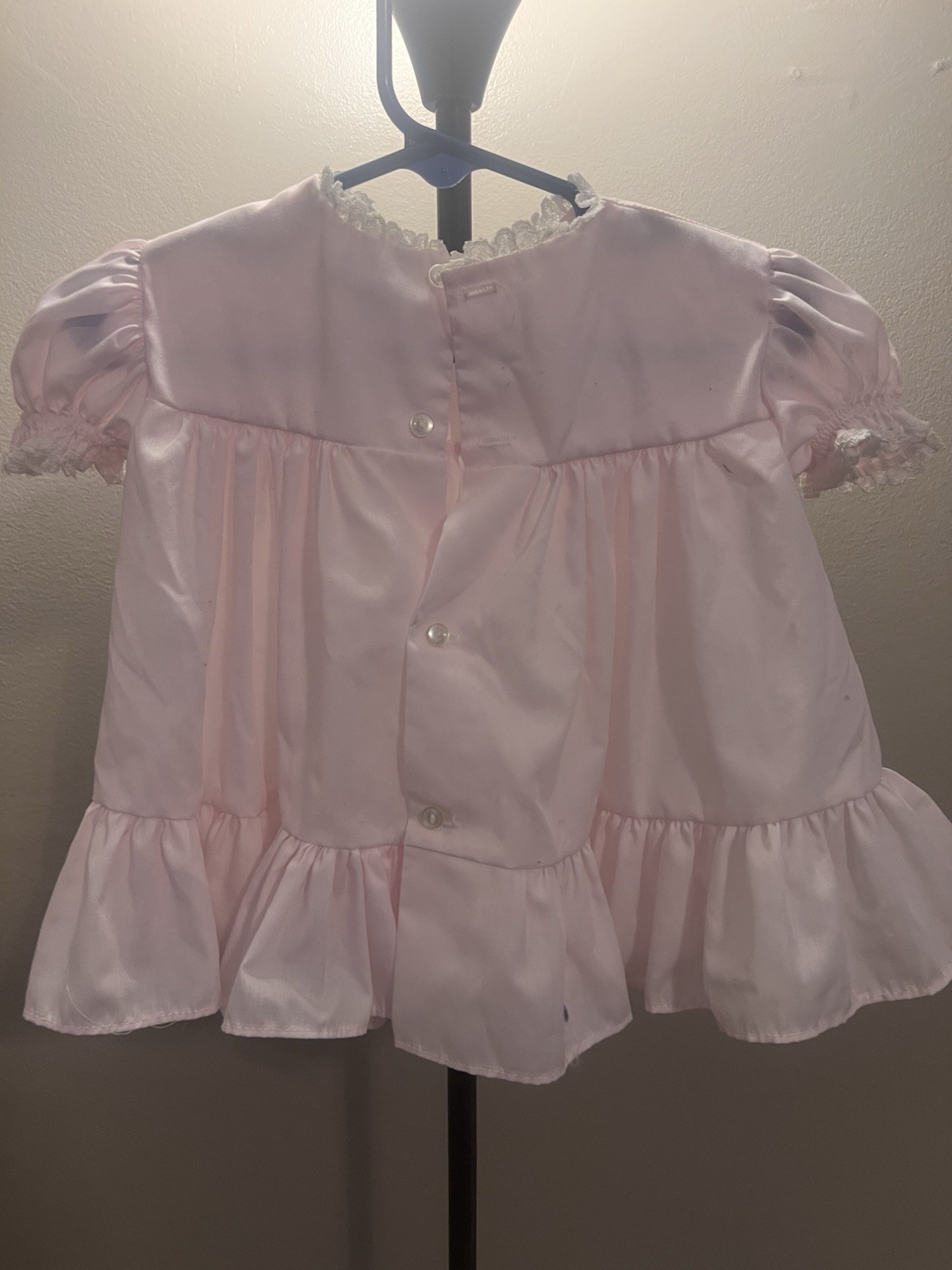 3 Vintage Baby Girl Dresses Bryan Rare Editions 6-9M 12M Lace Smocked USA
