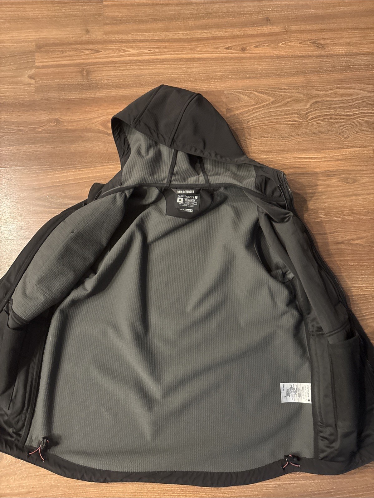 Carhartt Men’s Rain Defender Jacket Relaxed Fit, Size M, Zip-Up