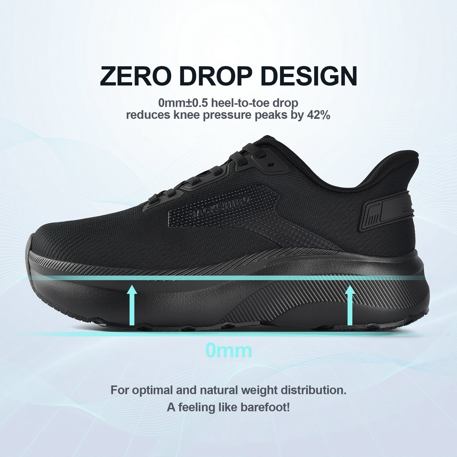 Mens Hands Free Wide Toe Box Shoes Arch Support Sneakers Lightweight Breathable