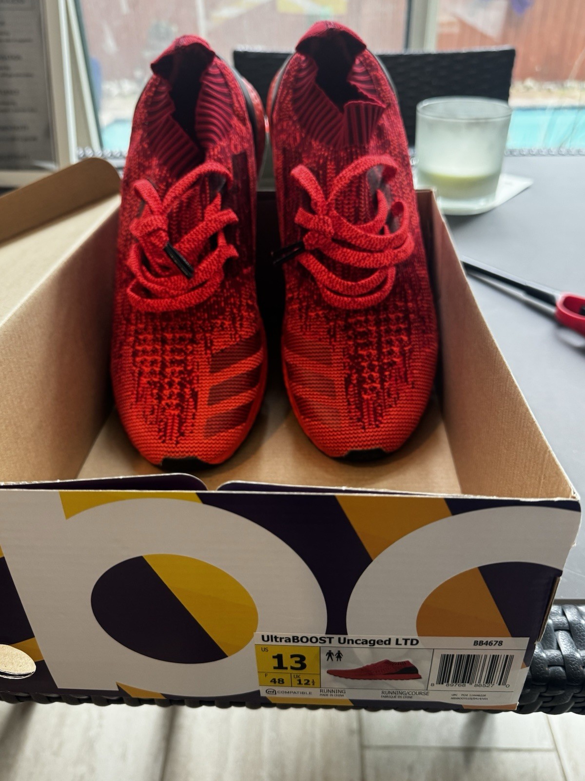 adidas UltraBoost Uncaged LTD BB4678 Triple Red Boost Primeknit Men