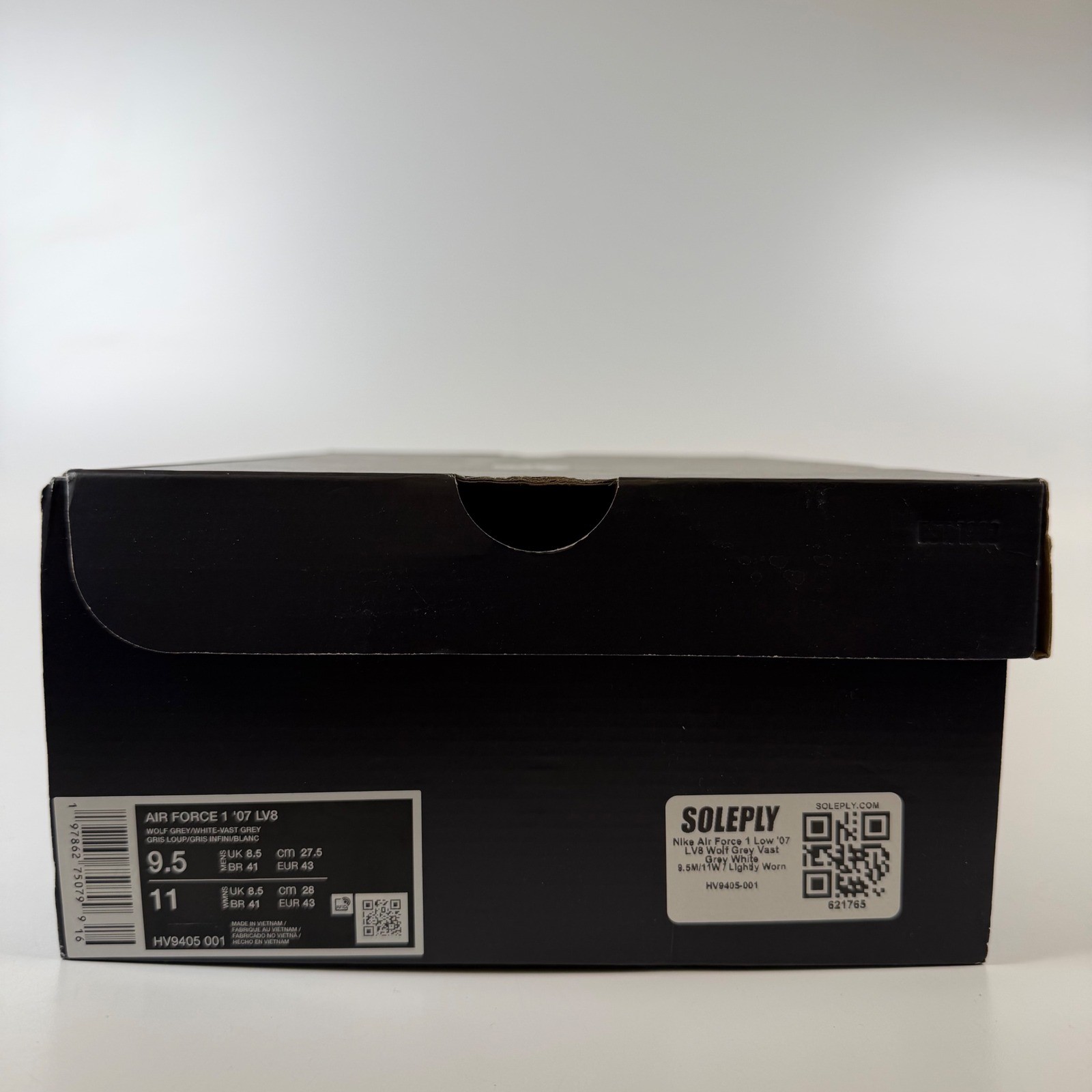 Nike Air Force 1 Low 07 LV8 Wolf Grey Vast Grey White HV9405-001 Mens Size 9.5