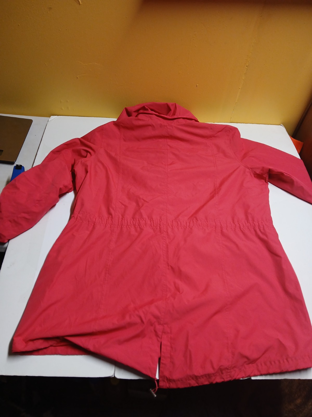 Style&co red zip snap button windbreaker jacket hooded xl women’s