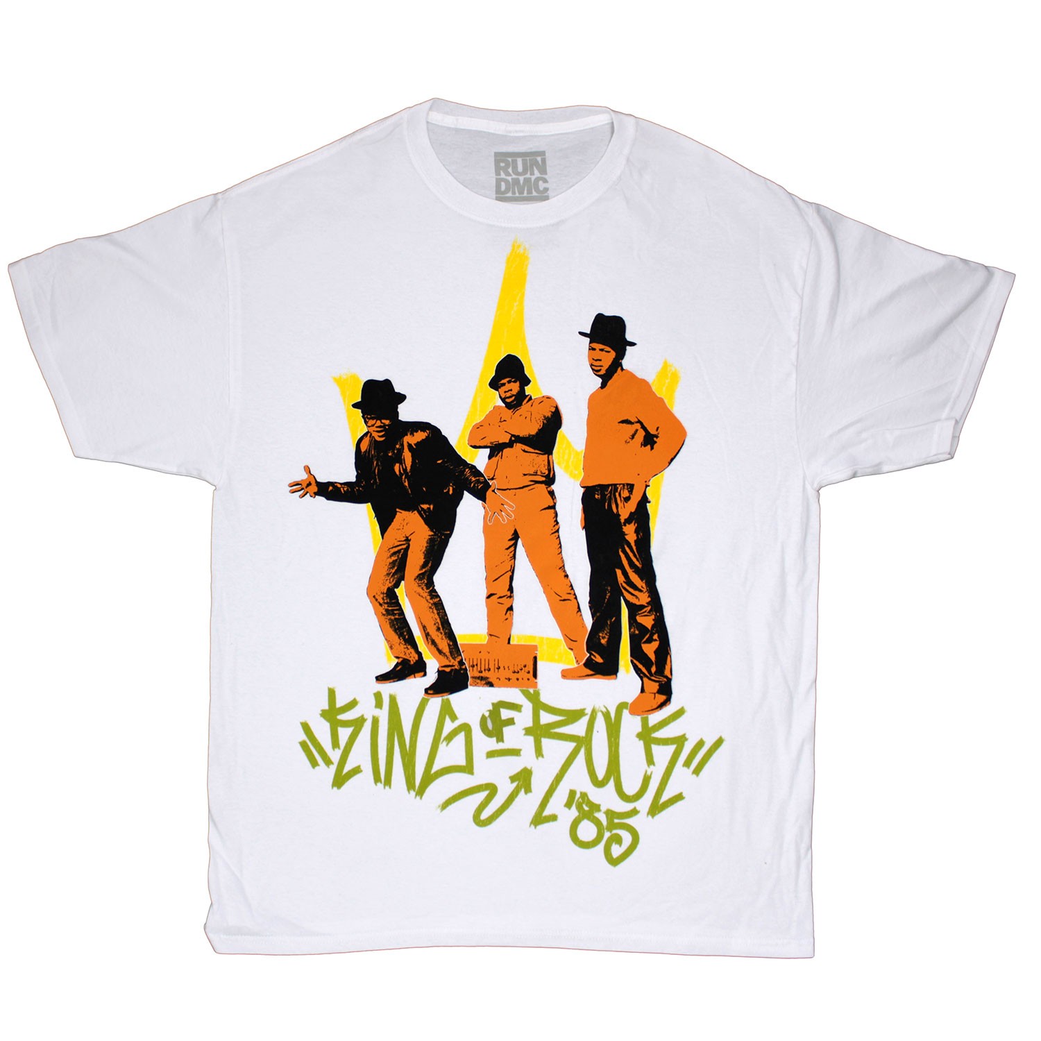 Men’s Run DMC King Of Rock ’85 T-shirt XX-Large White
