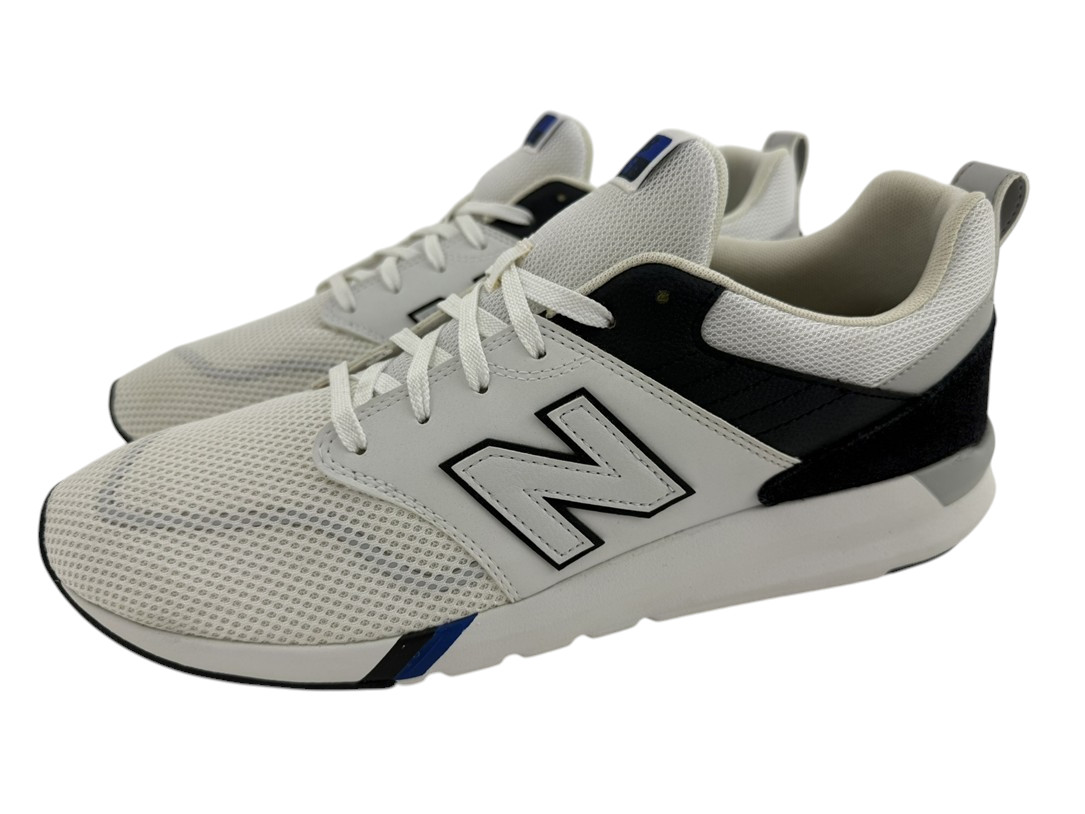 New Balance NEW Lifestyle White Black Blue Classic Retro Mens 13 Shoes Sneakers