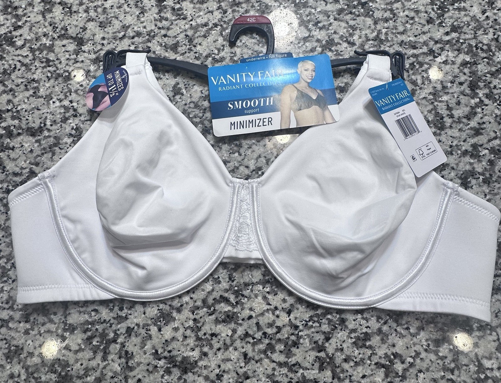 Vanity Fair Radiant Collection Women’s Full Figure Underwire Bra Size 42C