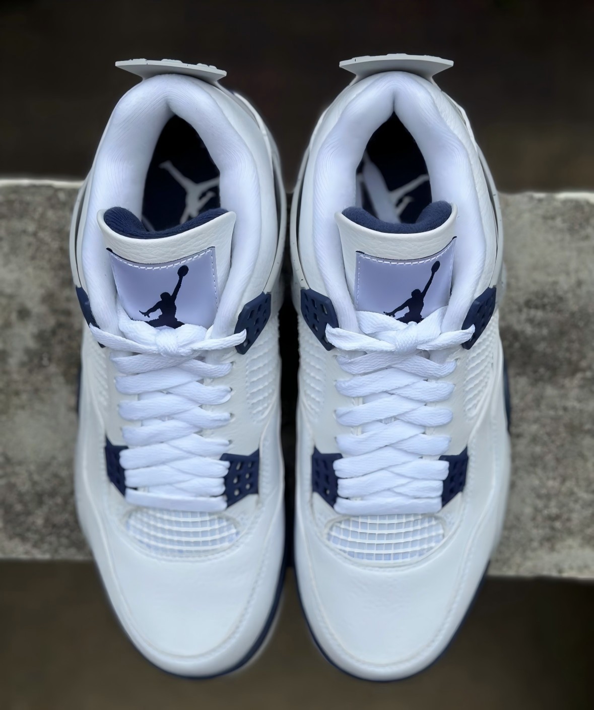 Jordan 4 Retro Midnight Navy Men s Mid Top Basketball Shoes US Size 7-12