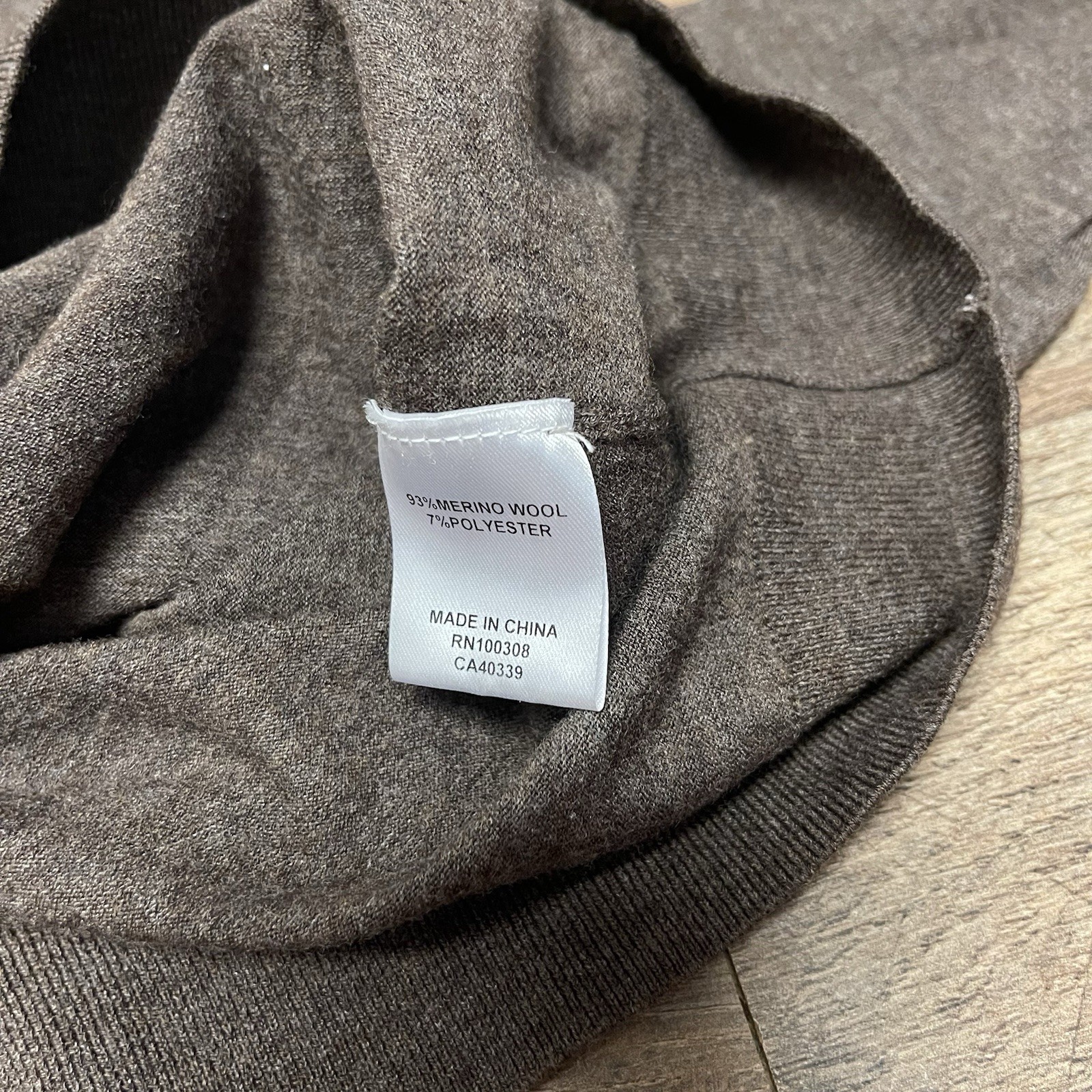 Peter Millar Excursionist Flex 1/4 Zip Mens Sweater Size Large Antique Walnut