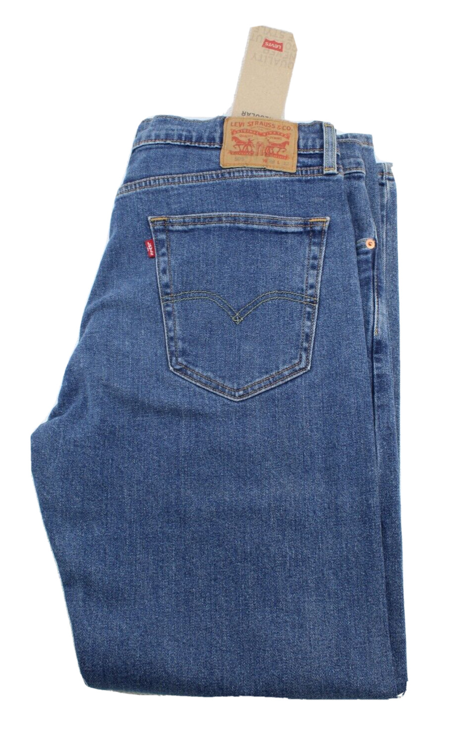 LEVI’S 505 Regular Size 38 x 32 Medium Wash Room At Thigh Men’s Jeans MSRP $69