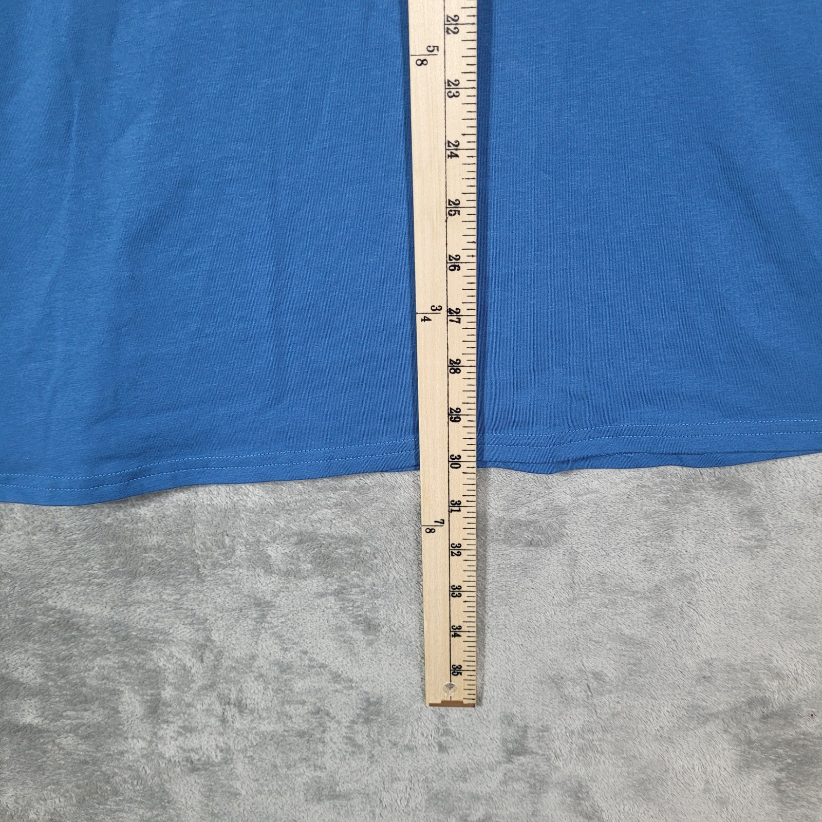 Gymshark Tank Top Mens Large Blue Stringer Racerback Graphic Logo Cotton Blend
