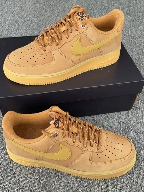 US Nike Air Force “Triple Brown” Low Top Sneakers For Men