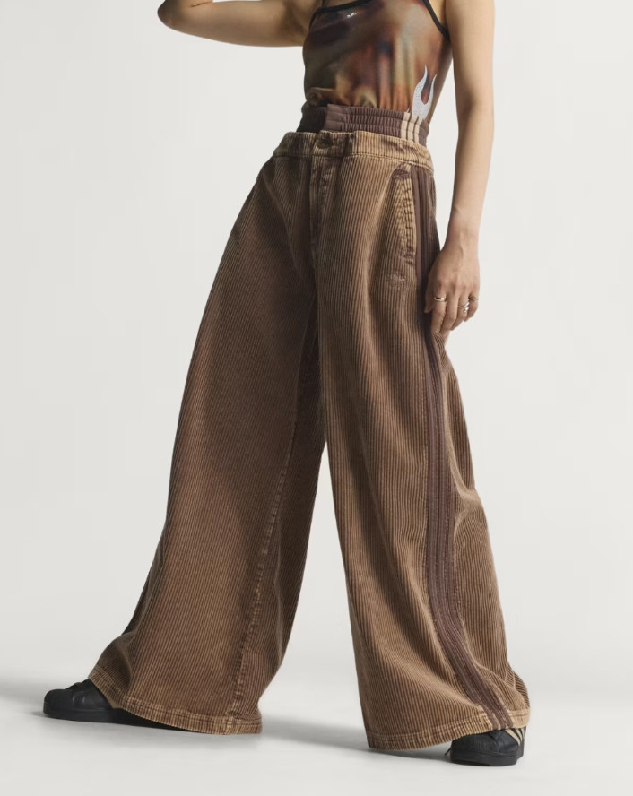 adidas Originals Corduroy SST Oversized Pants Women Lifestyle AsiaFit NWT KD8782