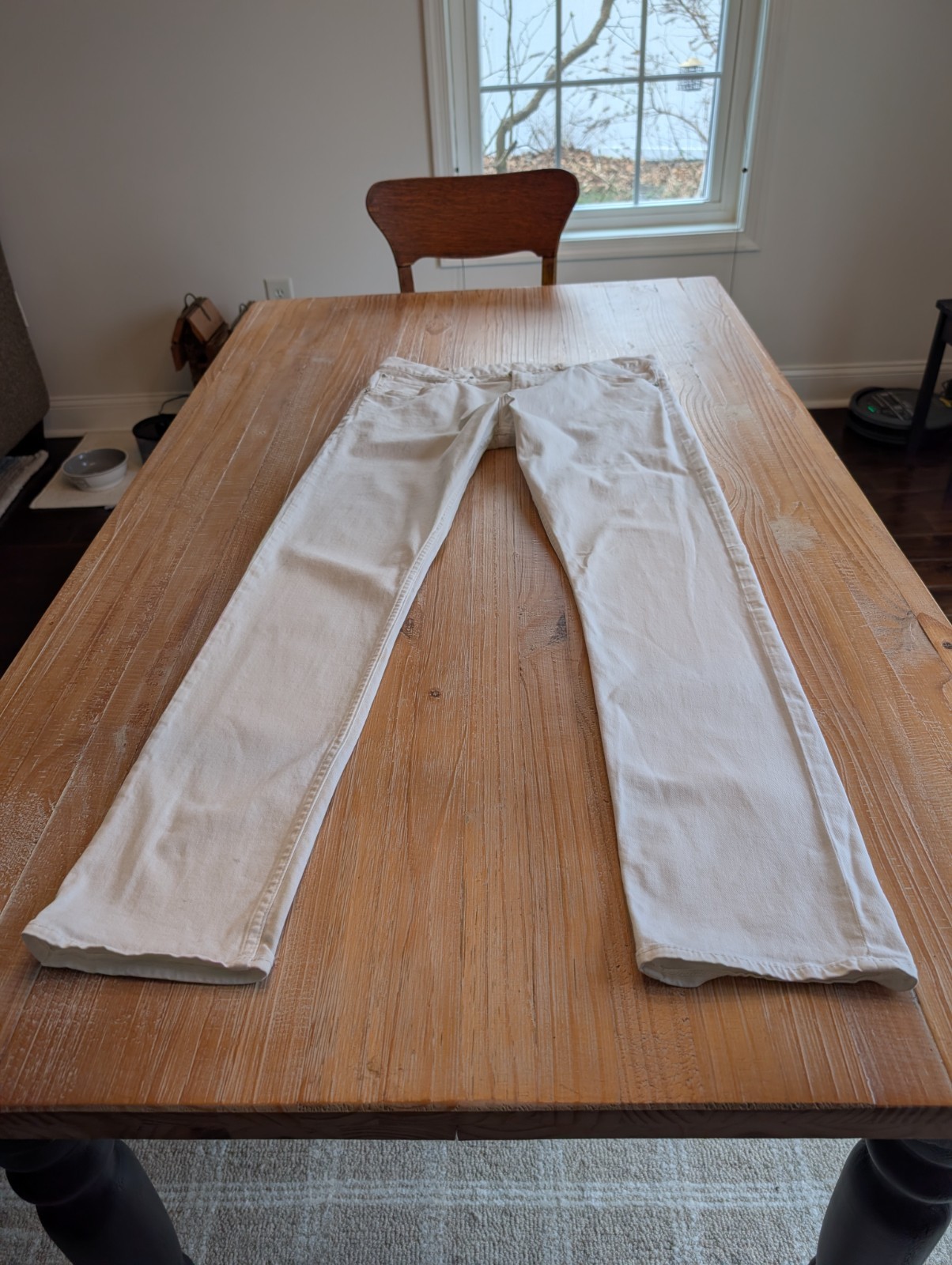 RALPH LAUREN POLO Men’s Dungarees White Denim Size 33/32 97% Cotton 3% Elastane