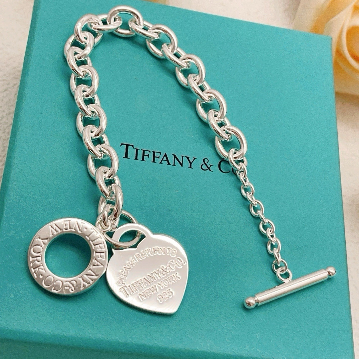 Tiffany & Co Return to Tiffany Heart Tag Toggle Necklace