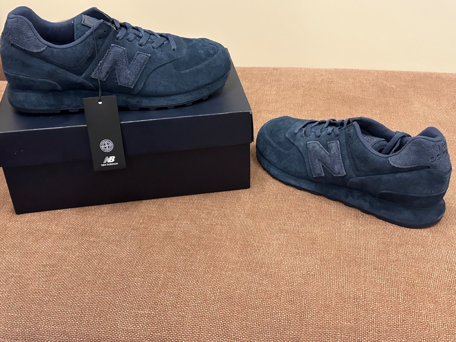 Stone Island x New Balance 574 Ghost ‘Slate Blue’ Men U574BSSB New Size