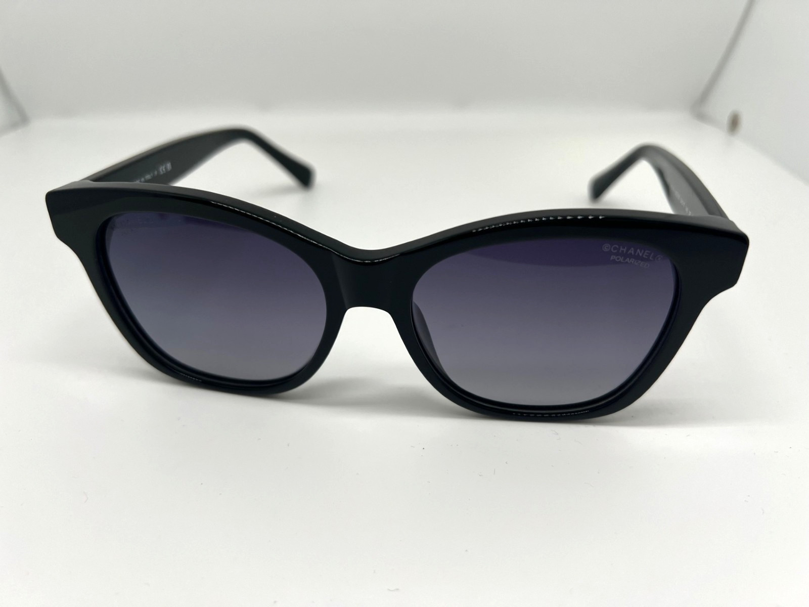 New CHANEL Sunglasses 5482 Women Frames Black Gold Pearl Authentic With Box