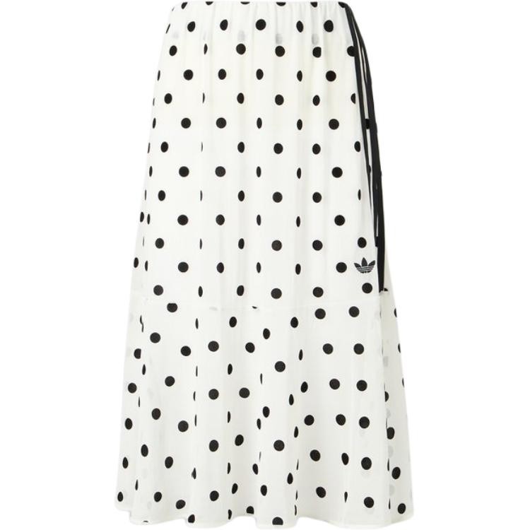 Adidas Originals Sheer Polka Dots Skirt Casual Long Skirt Women’s KV1176 Size