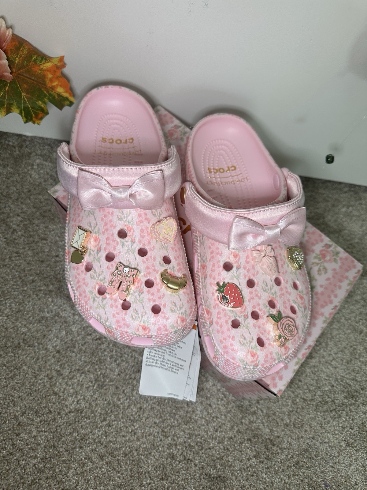 LoveShackFancy x Crocs Pink Classic Clog Women’s Size 9 NWT