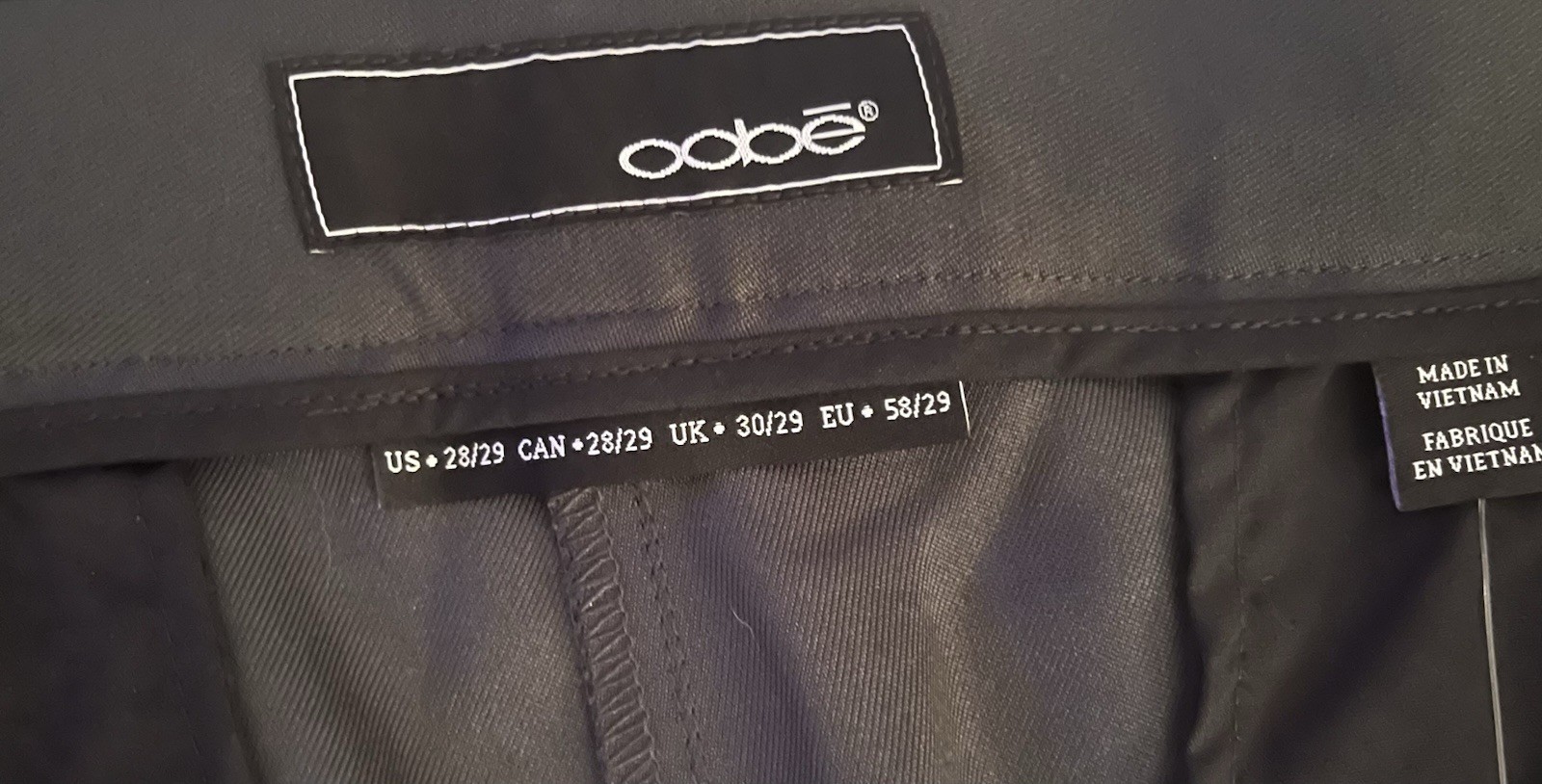 Oobe Chick Fil A Pant Womens Sz 28/29 Plus Employee Uniform Charcoal Gray -44/27