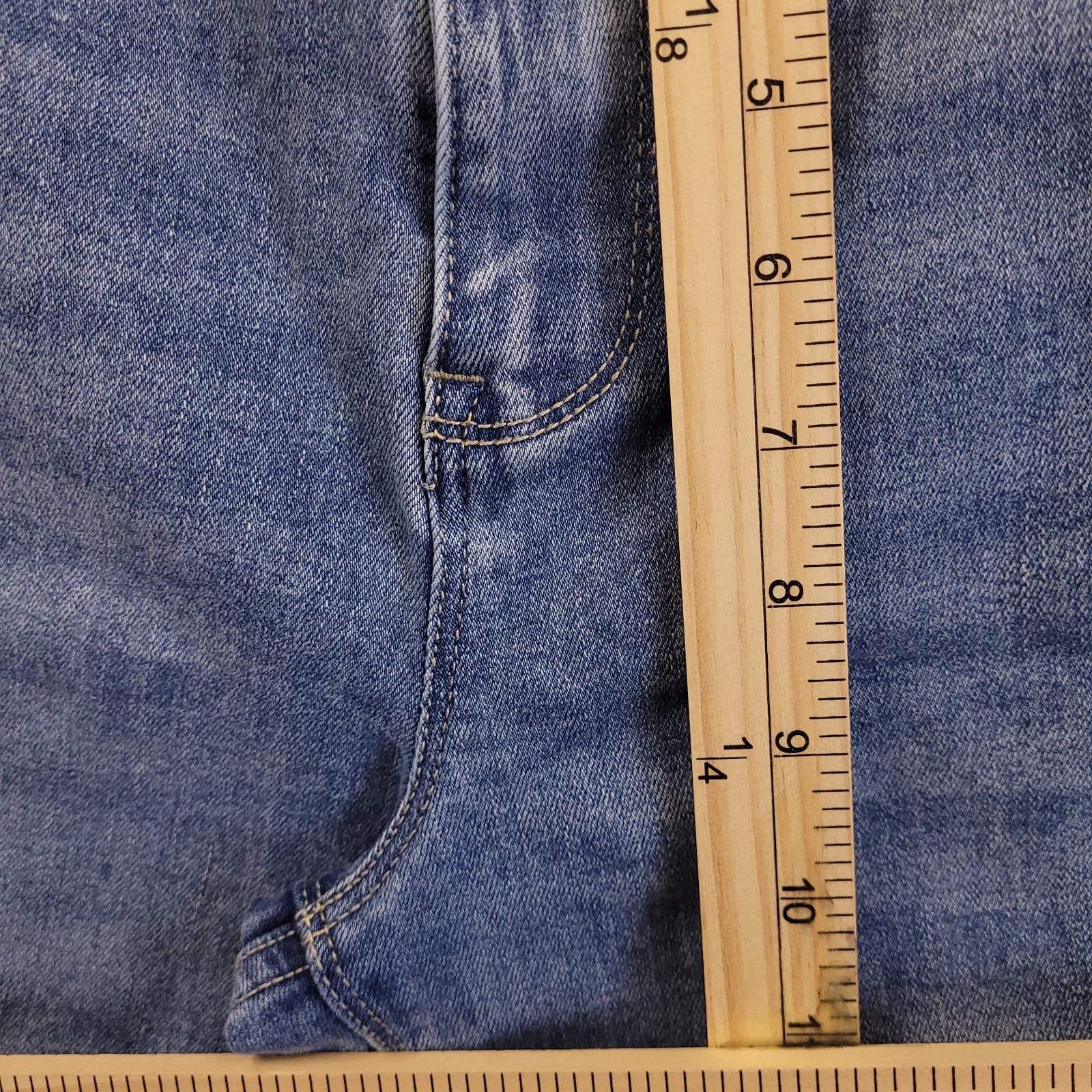 Hudson Jean Sz 14 (33×28 Actual) High Rise Straight Stretch Back Pocket Flaps