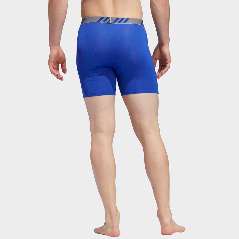 Adidas Men’s Boxer Briefs 2 Pack S 28-30 Bold Blue Grey Performance Fit MSRP$26