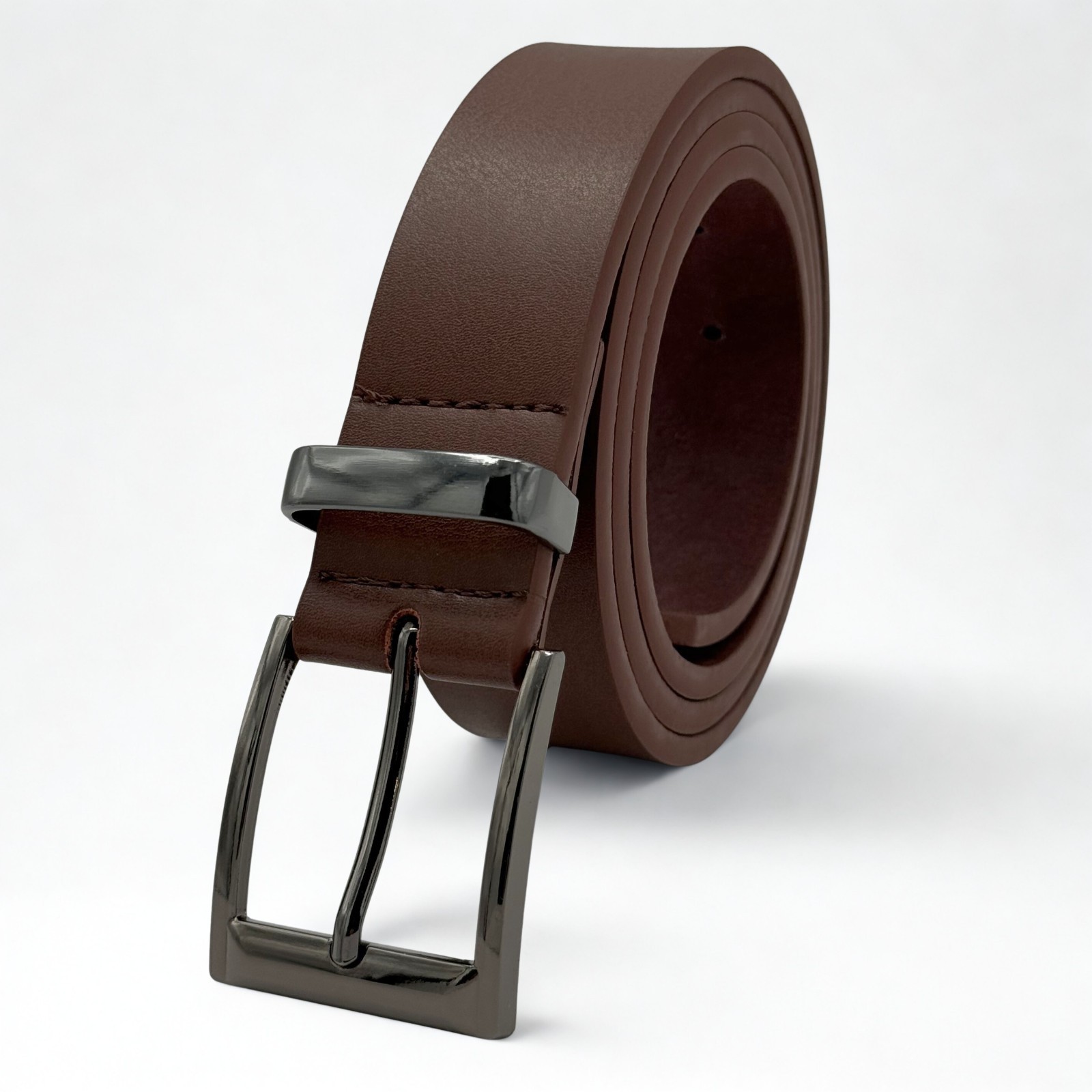 Genuine Leather Belt Brown Width 1.35″ American Handmade Sizes S – XXL (32″-48″)