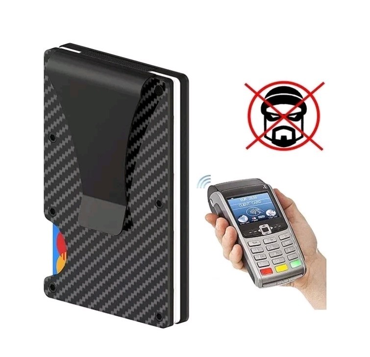 Men’s RFID Blocking Money Clip Minimalist Slim Card Holder Free Shipping from US