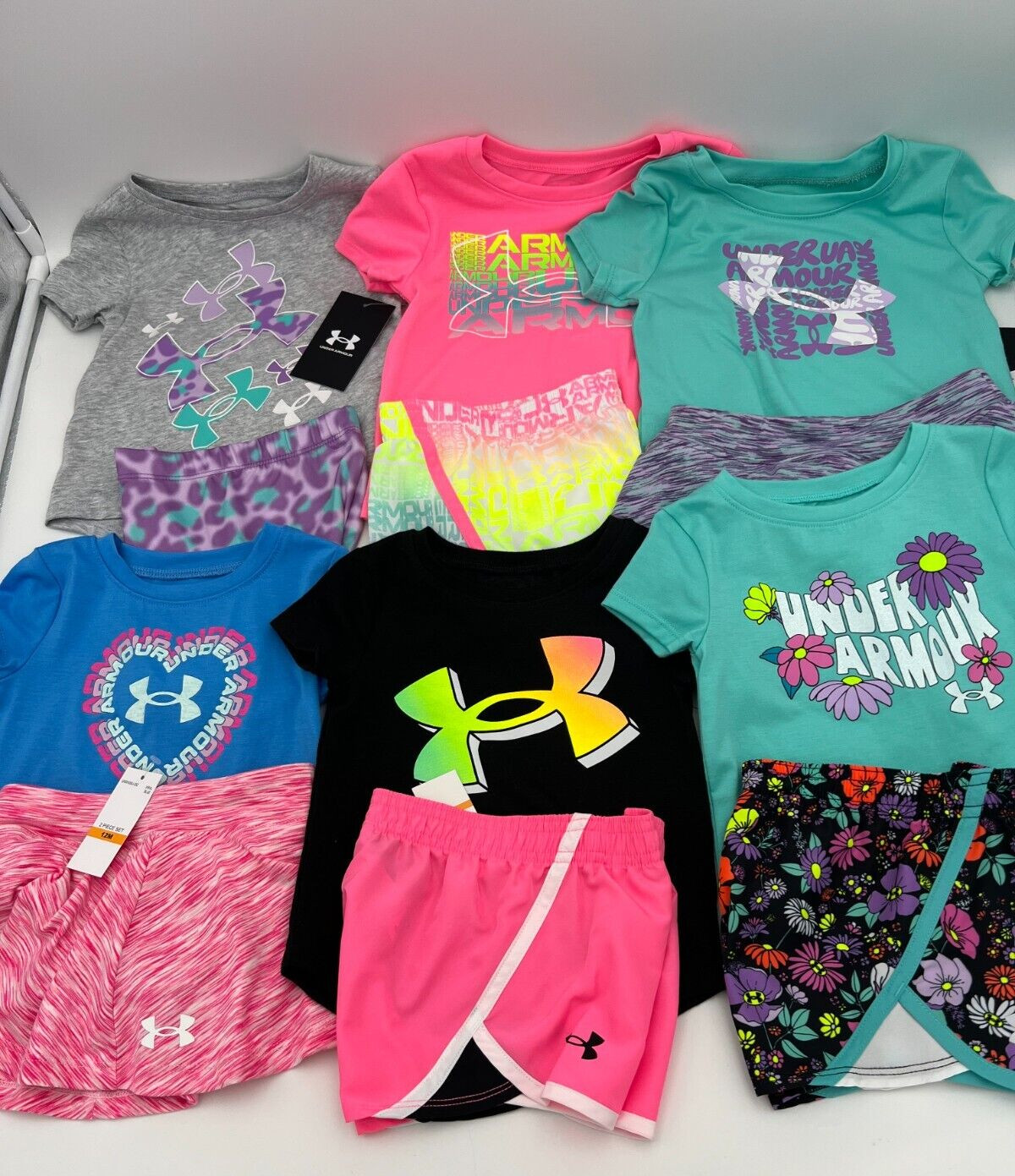 New Under Armour Baby And Little Girls 2 Piece Set Outfit Choose Size And Color