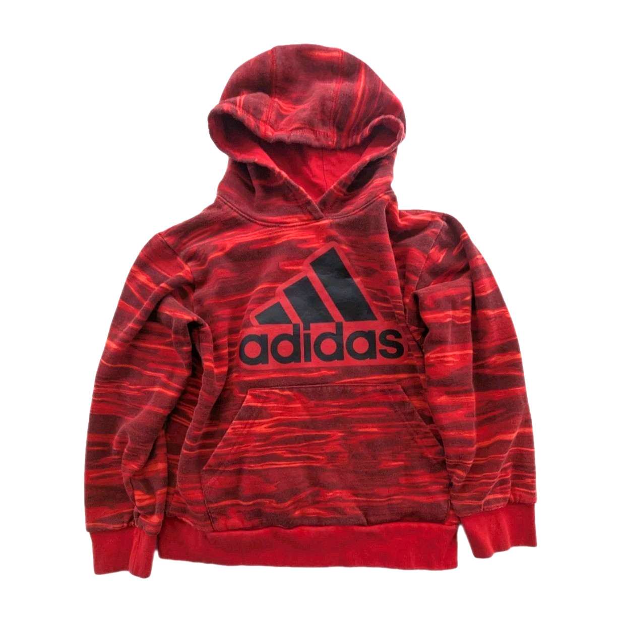 Adidas Red Camo Long Sleeve Sweatshirt Hoodie Youth Small S