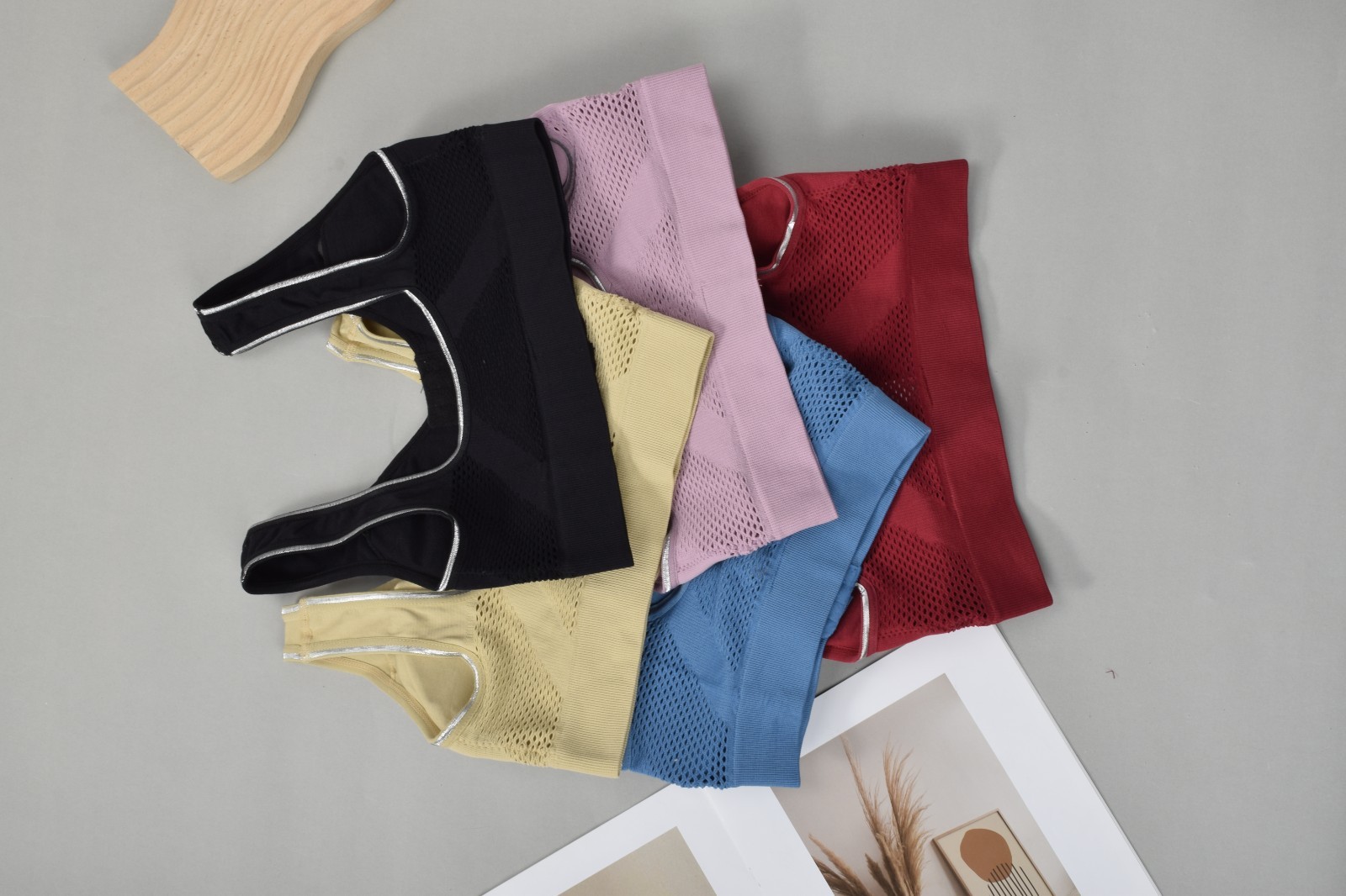 6-Pack Seamless Comfort Wireless Bra Women Padded Daily Underwear Multicolor