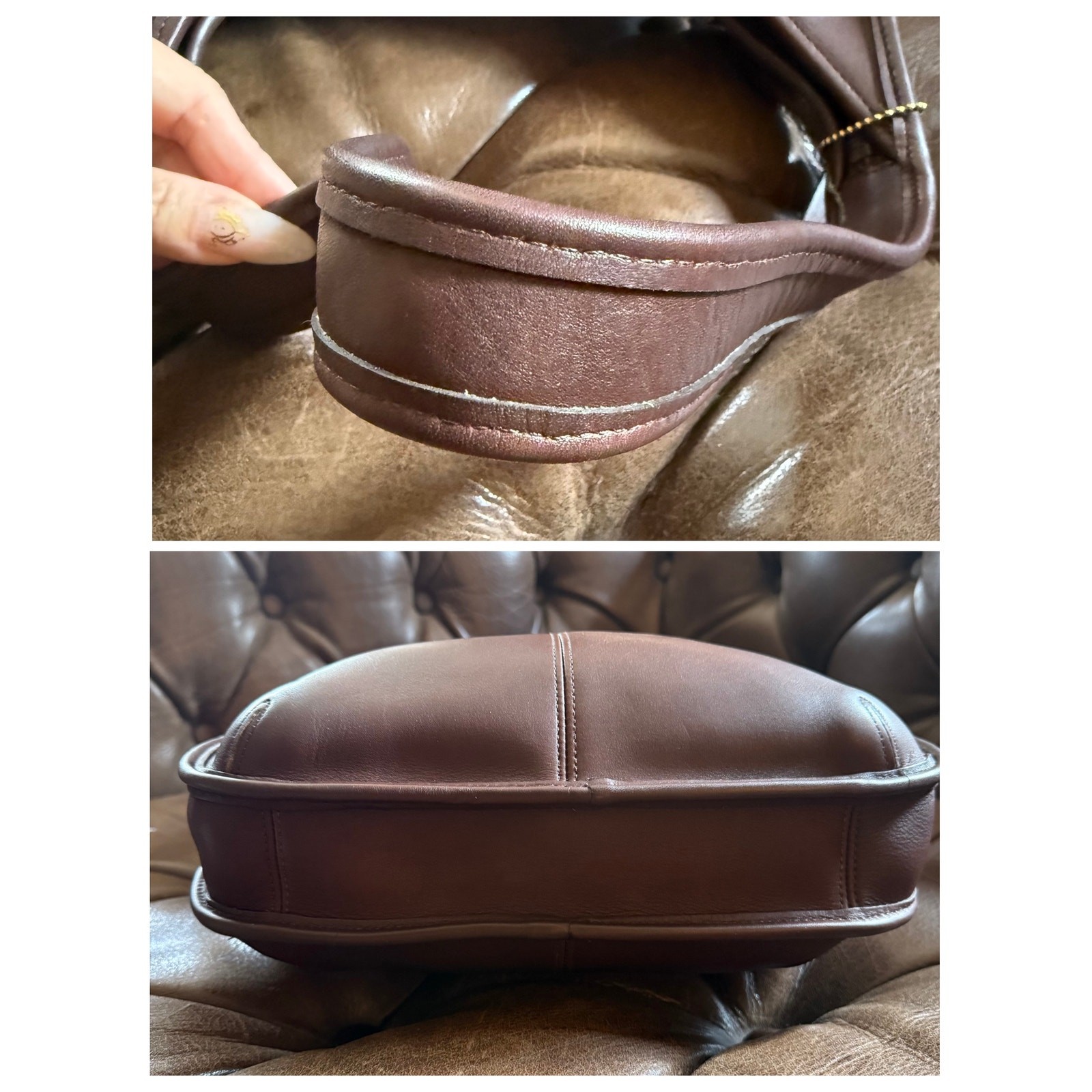 Coach Vintage 1997 Ergo 9025 Mahogany Glovetanned Leather Hobo