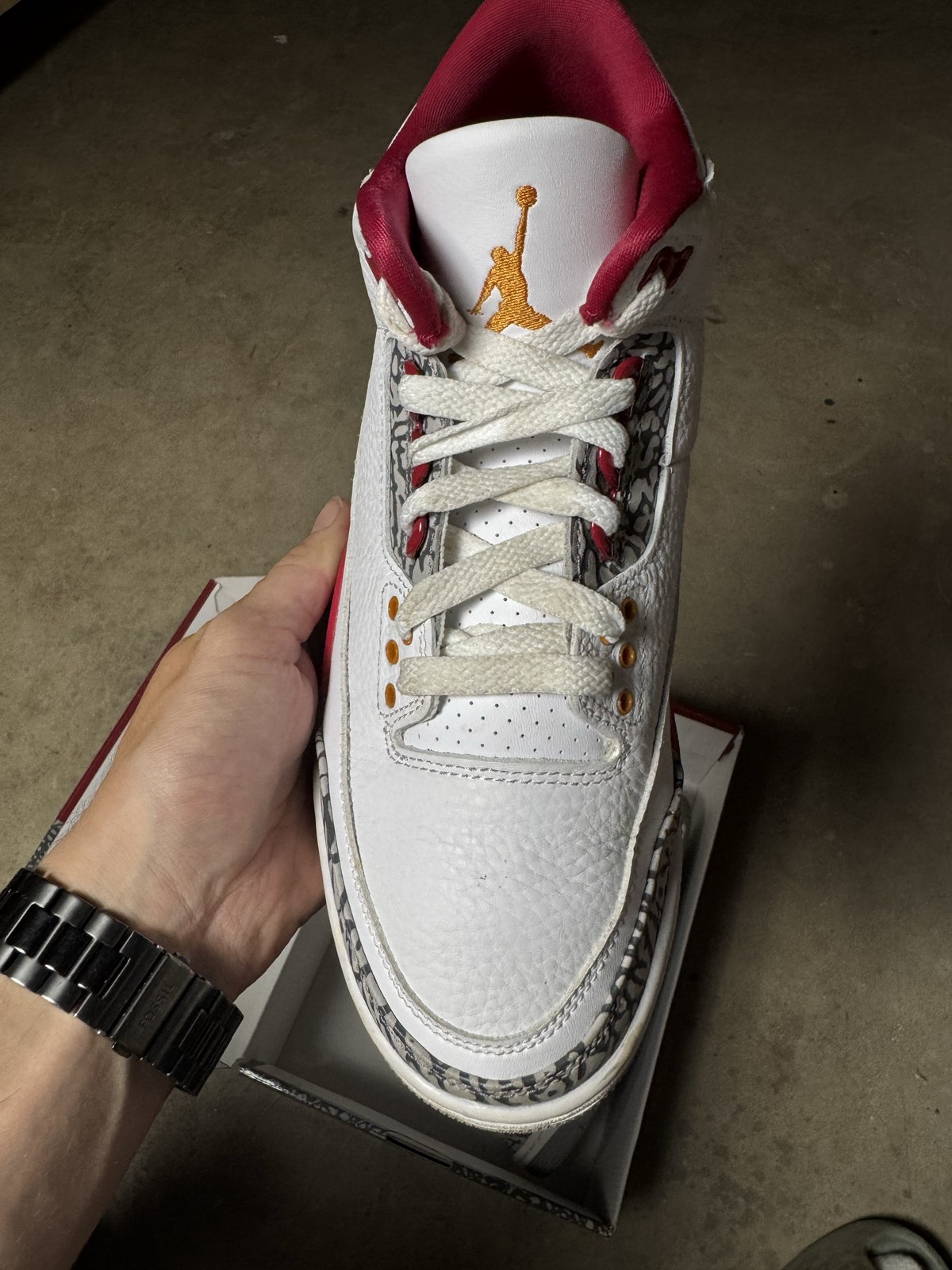 Size 8M/9.5W – Jordan 3 Retro Cardinal Red CT8532-126 Pre-Owned