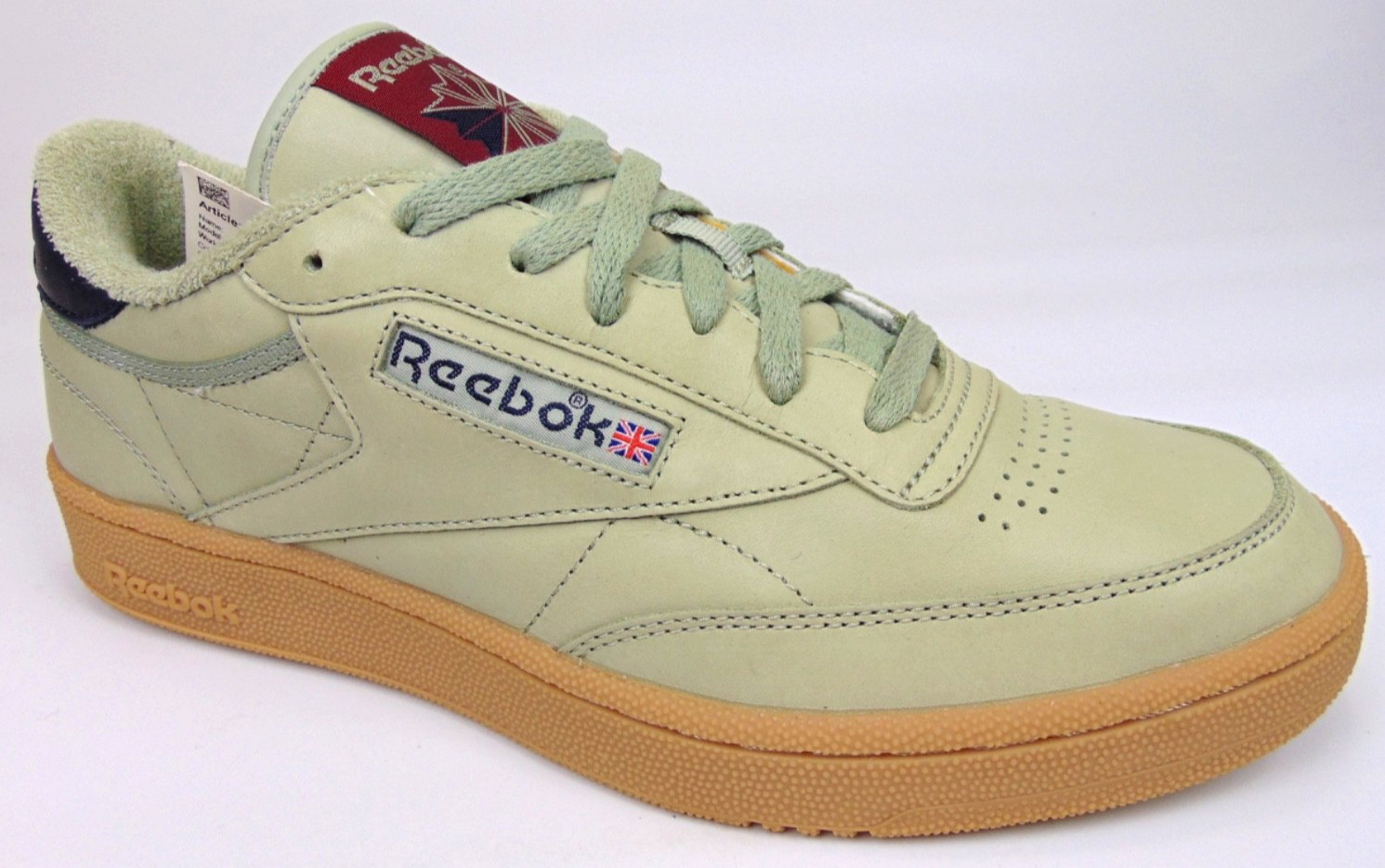 NEW! Reebok Club C 85 Casual Classic Sneakers Men’s Size 9.0 Mint Green Leather