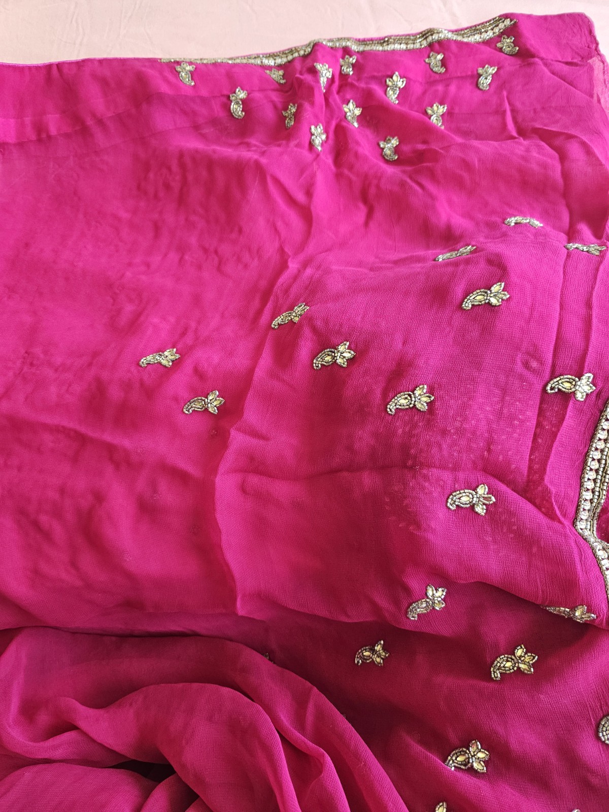 Heavy Georgette Party Wear Wedding Saree & Blouse,Bollywood star Trending saree