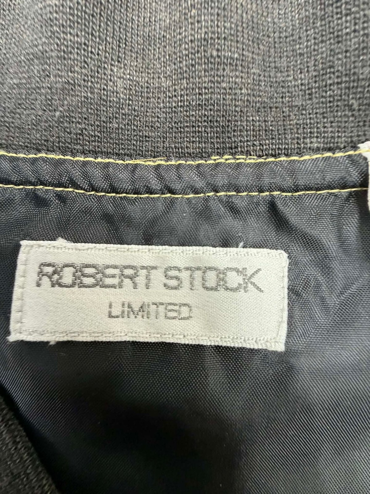 Vintage Robert Stock Limited 100% Silk Abstract Snakeskin Print Bomber Jacket