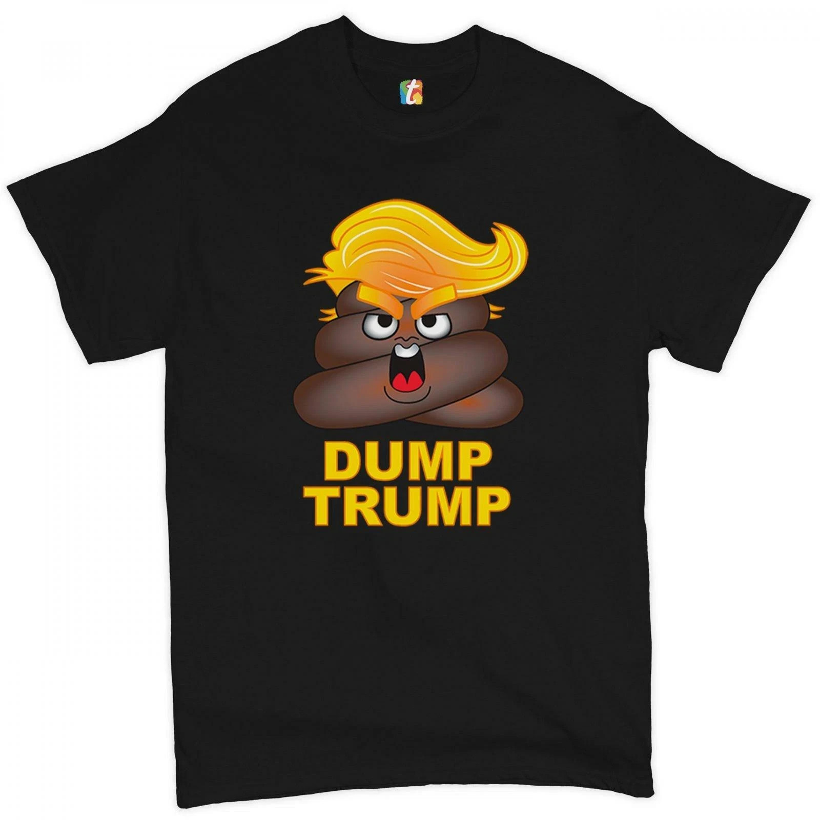 Dump Trump T-shirt Anti Trump Funny Poop Turd 2024 Election Men’s Tee reprint !!