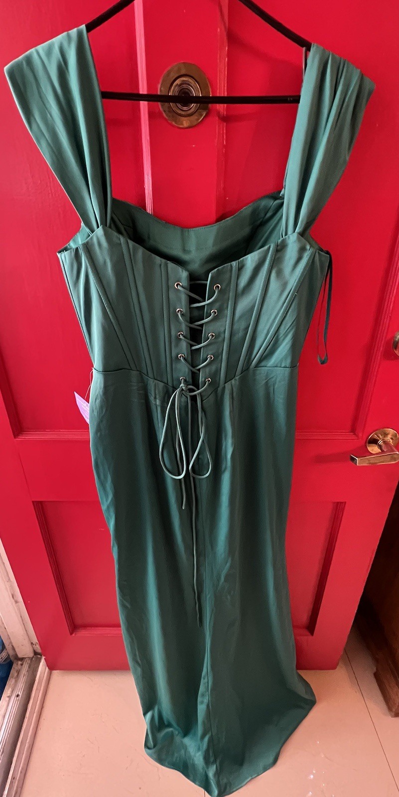 LaDivine Cinderella Divine Draped Corset Prom Dress NWT size 14