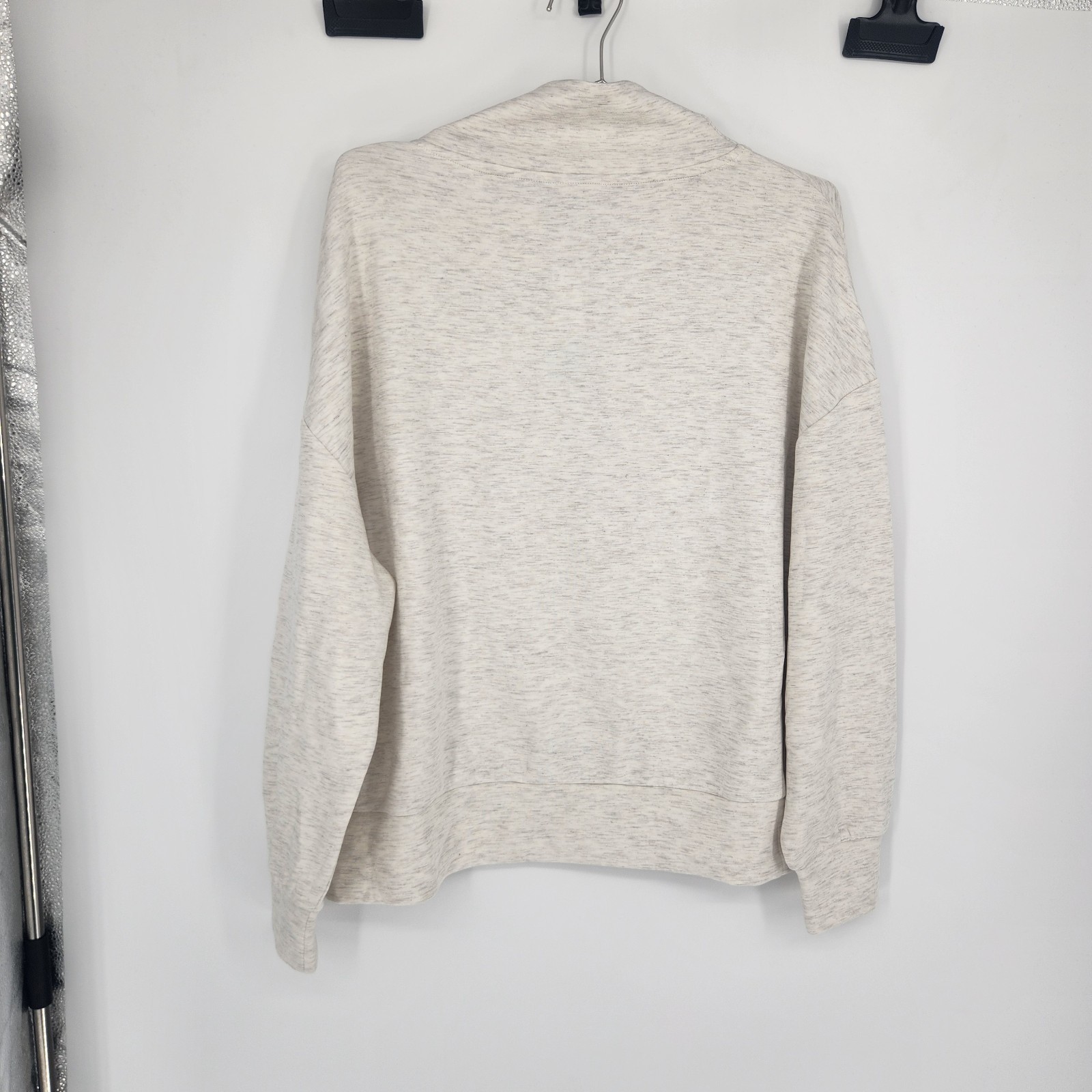 Varley Off-White Medium Hawley Half Zip Sweatshirt NWT