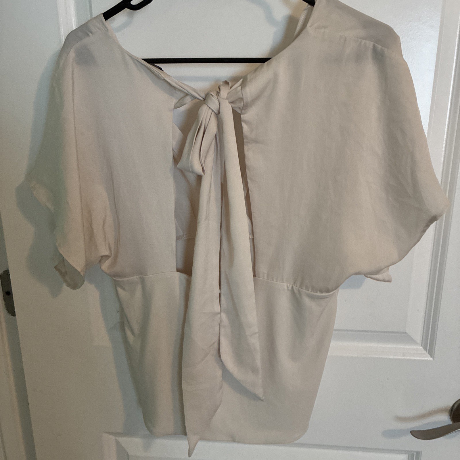 2 Banana Republic Blouses Medium – 1 Cream Very Good Condition And 1 Khaki NWT