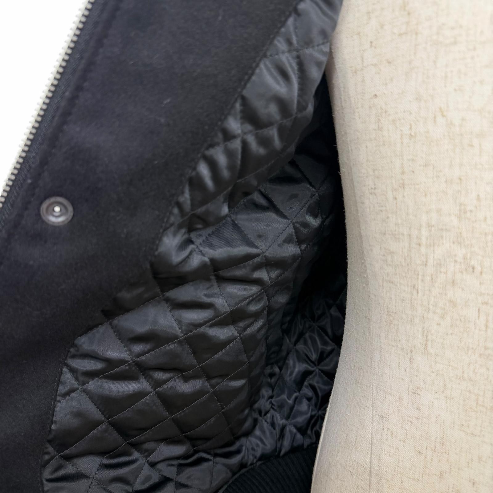 Avirex SKOOKUM leather sleeve varsity jacket – DUTY FREE