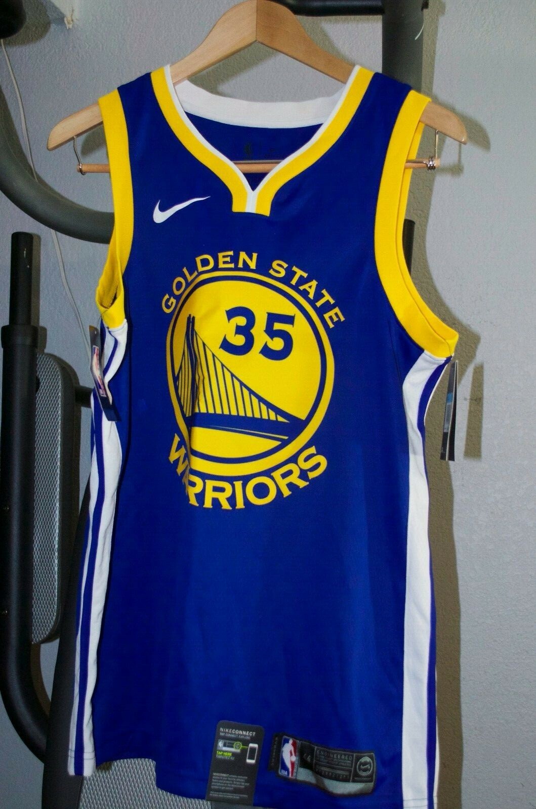 NWT Nike Kevin Durant Golden State Warriors Authentic Jersey Mens $110 M/44