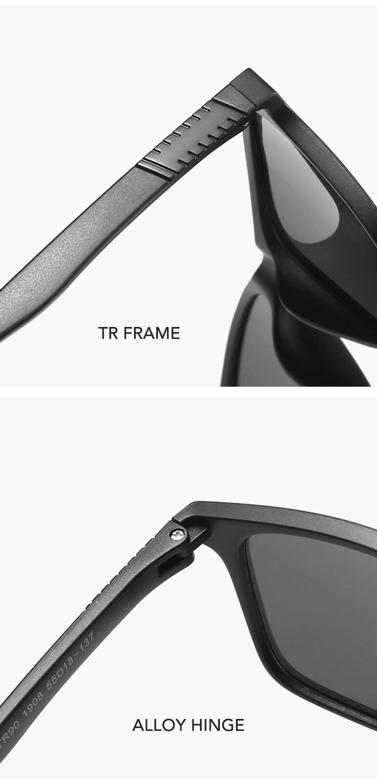 Men’s HD Polarized Aviator Sunglasses Driving Sports Outdoor Fishing Eyewear