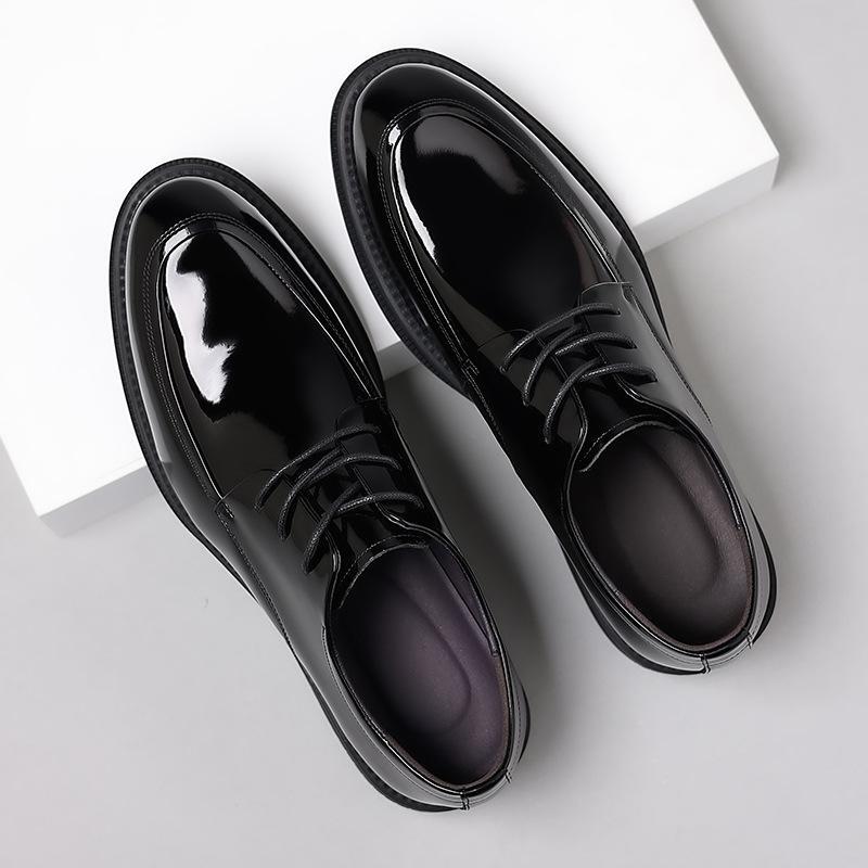 Men’s British Dress Formal Business Leather Lace Up Derby Wedding Shoes Office