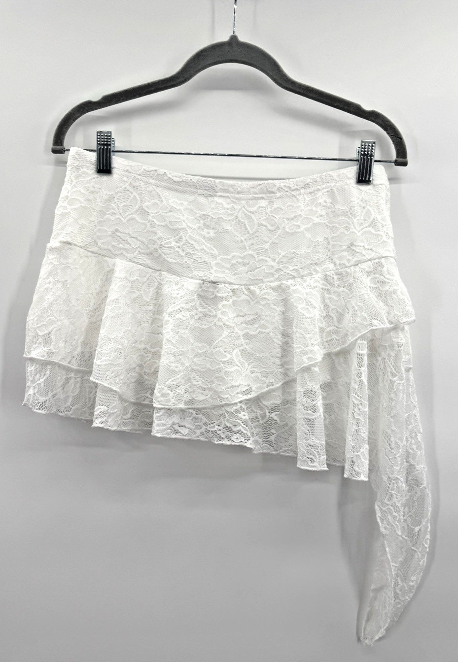 Coquette Asymmetrical Lace Skirt Medium Cottage Fairy Boho Coastal Angelcore New